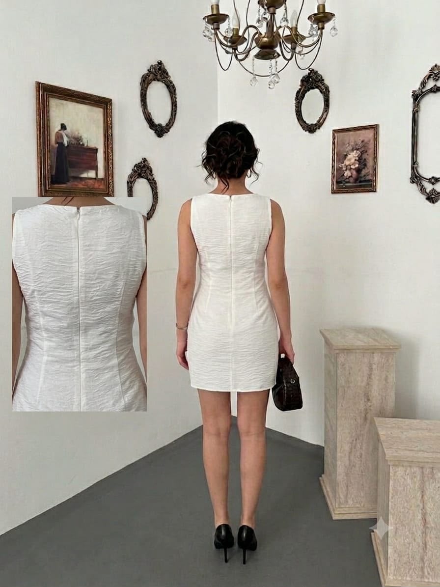 Draped dress
