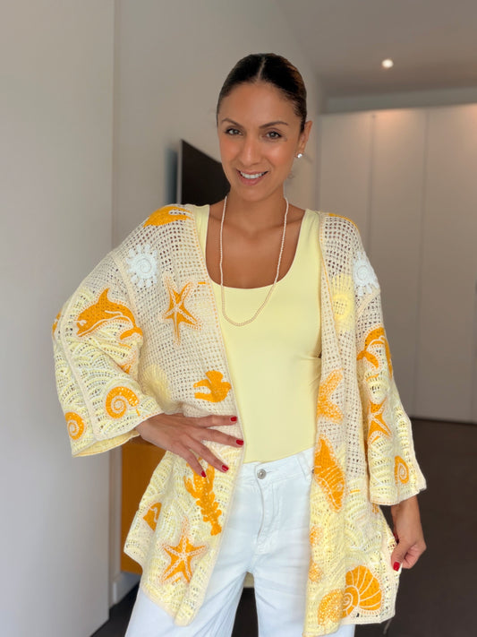 Sea life cardigan