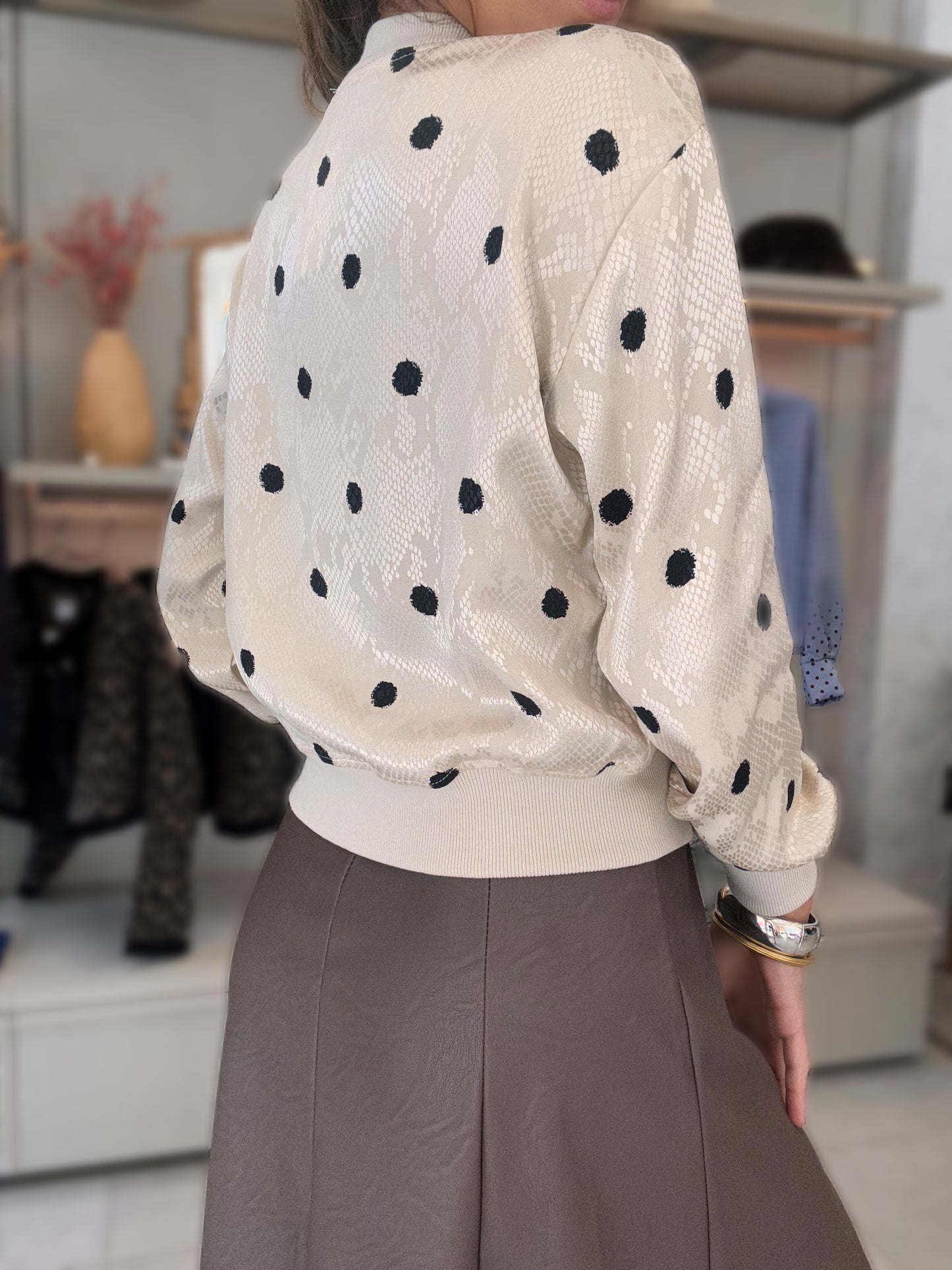 Dots Bomber Jacket