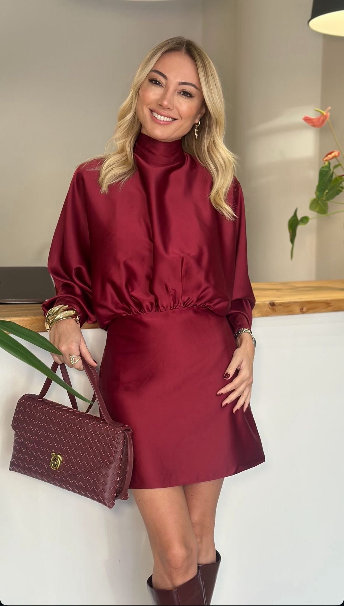 Cocktail Satin Dress