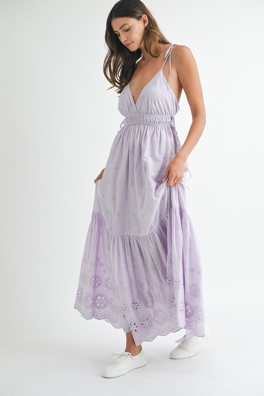 Lavender Midi Dress