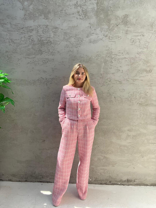 Pink Tweed Pants