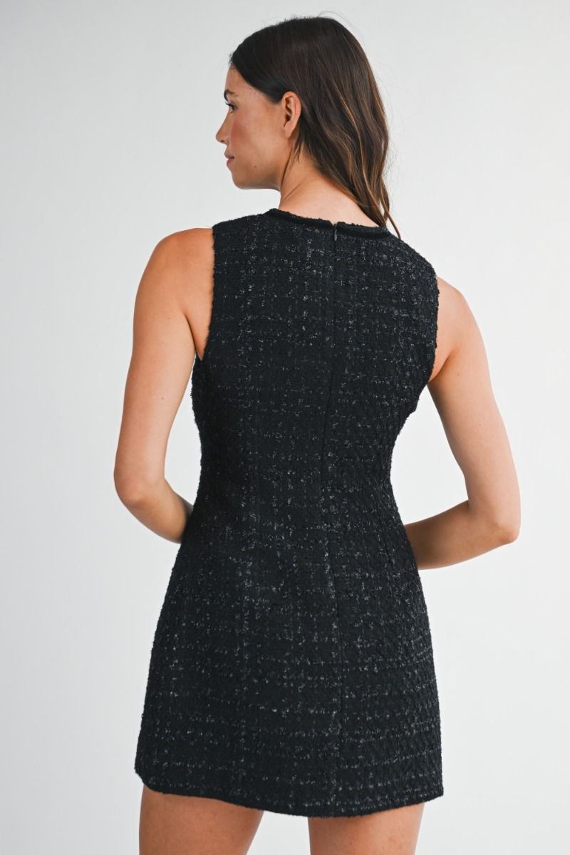 Tweed Black Dress