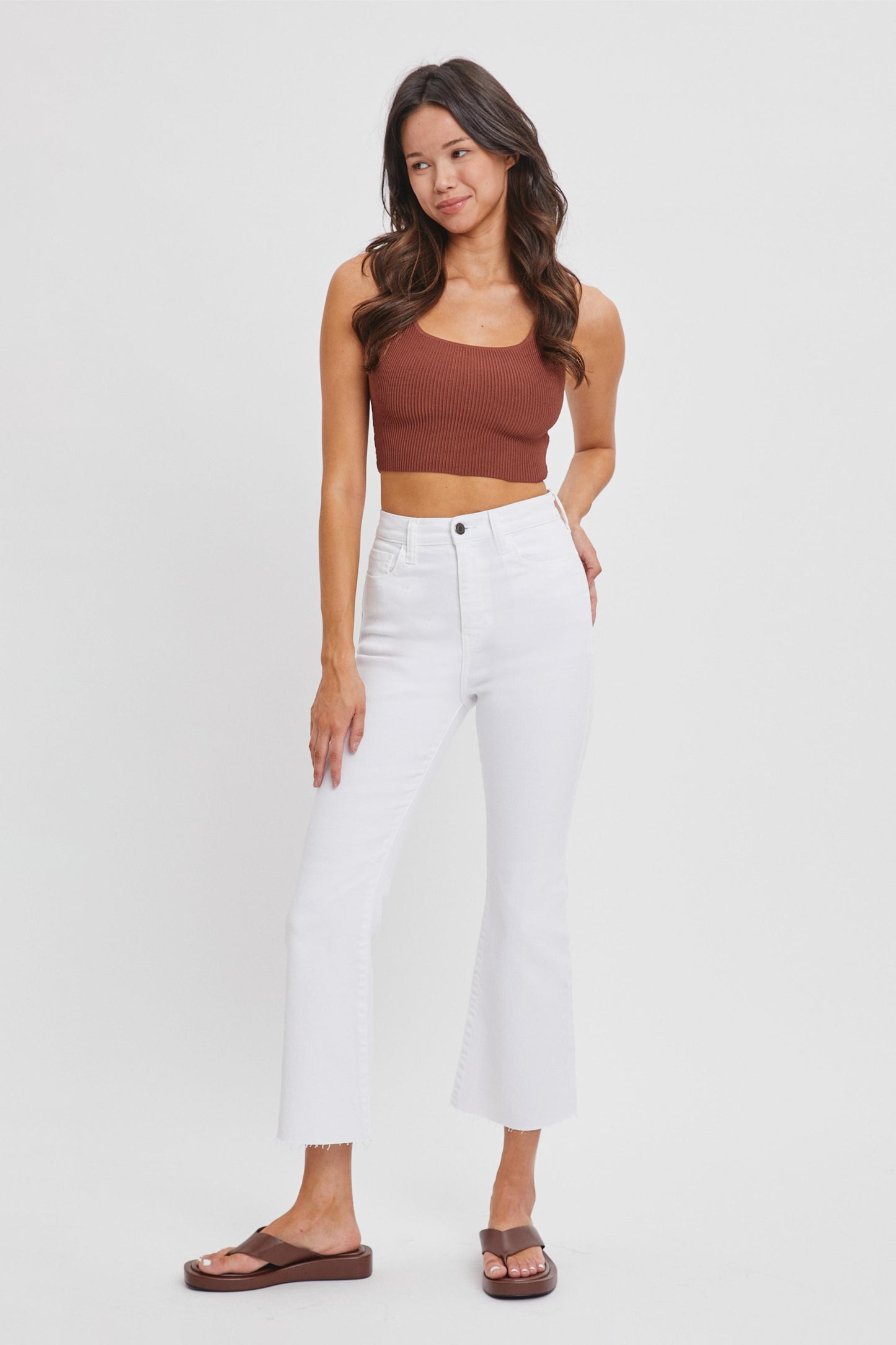 White Cropped Jeans