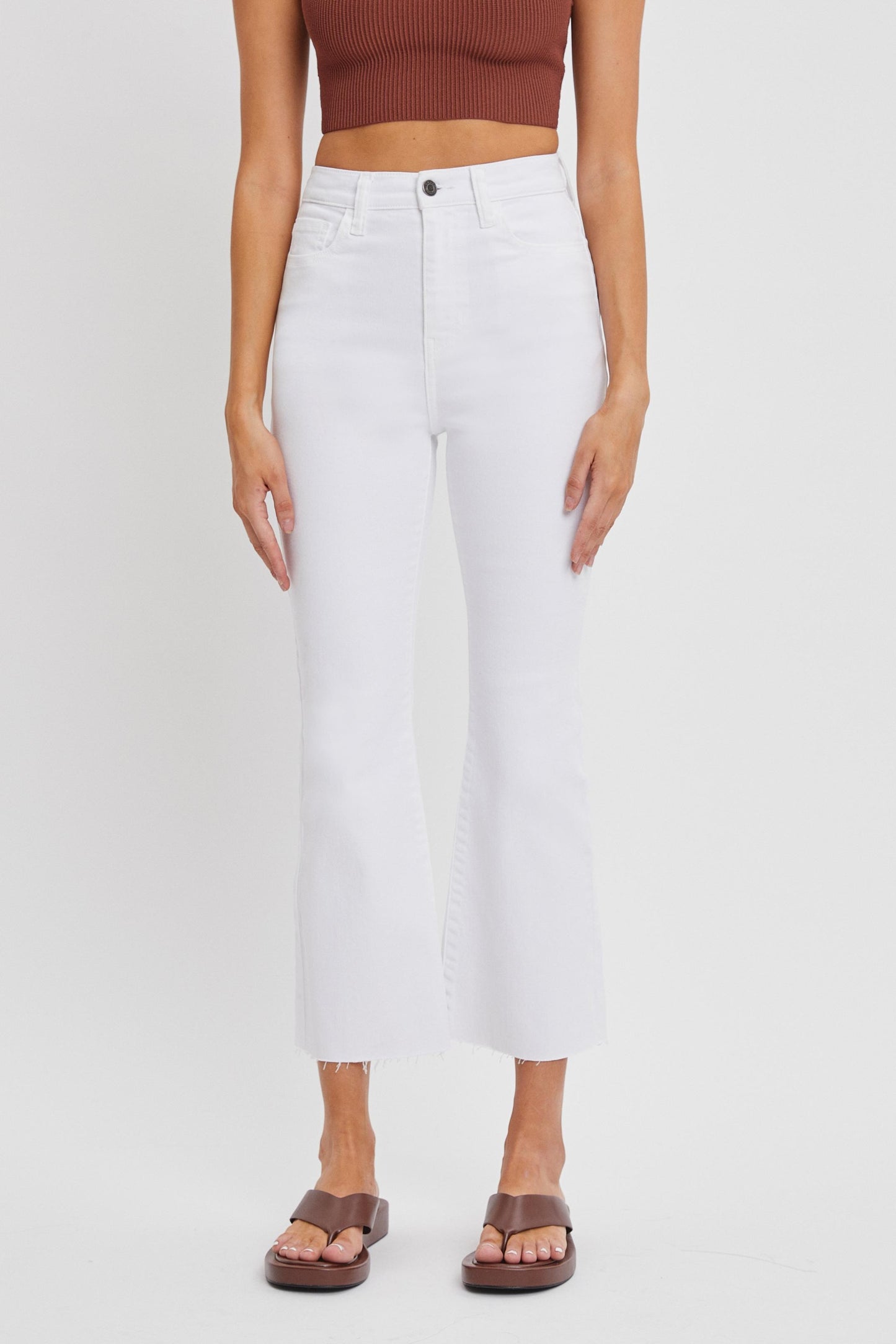 White Cropped Jeans