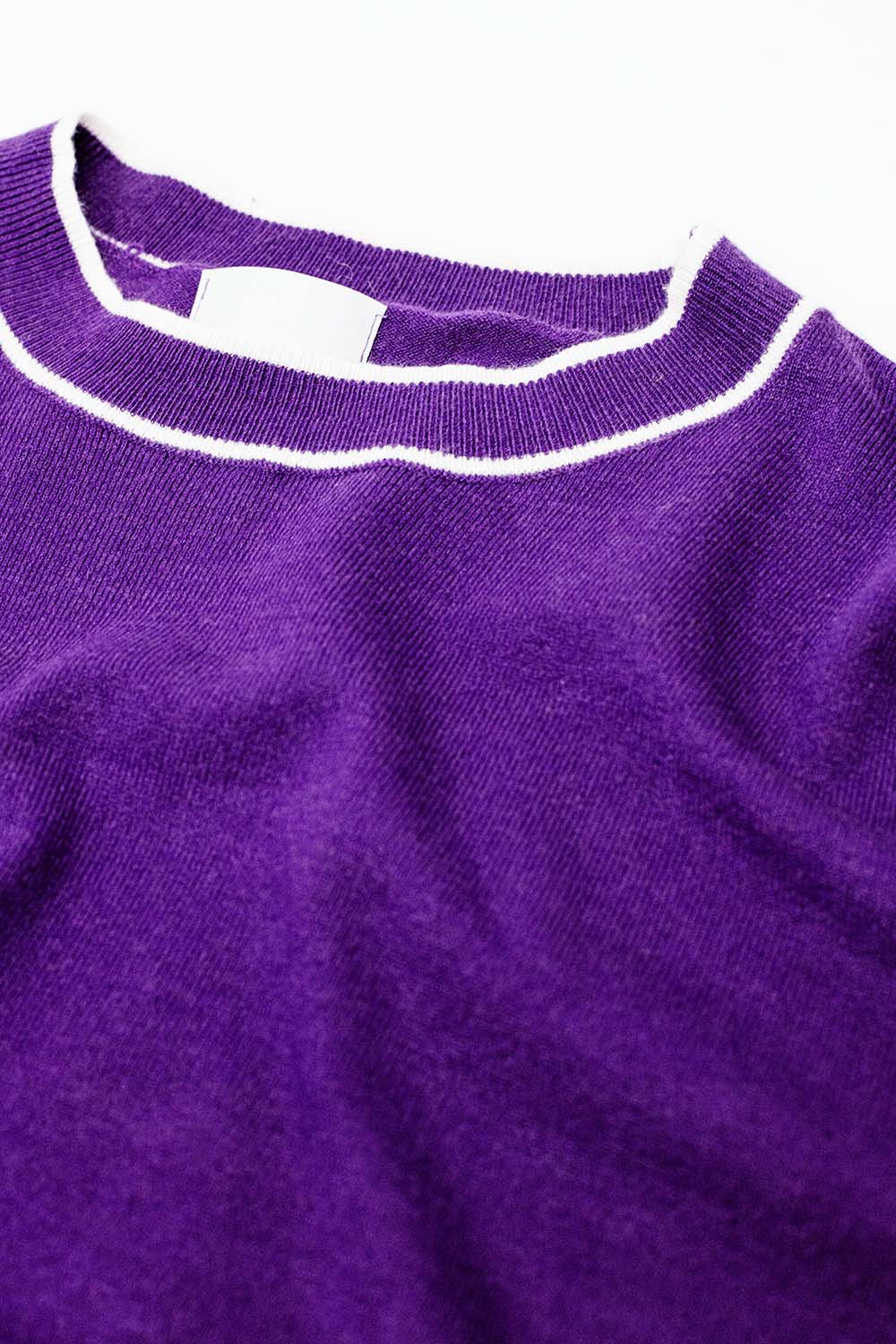 Violet knit top