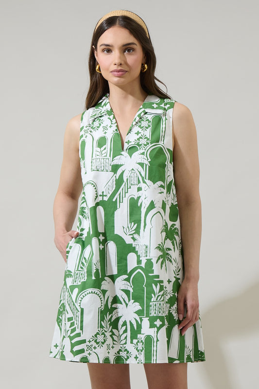 Printed Shift Dress