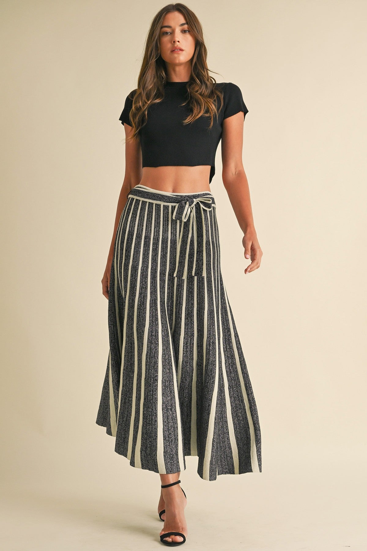 Lurex Knitted Skirt