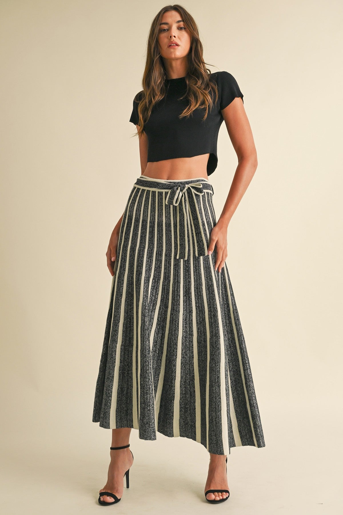 Lurex Knitted Skirt