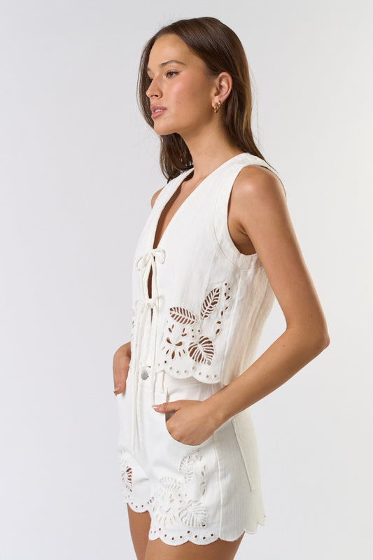 Embroidered Vest