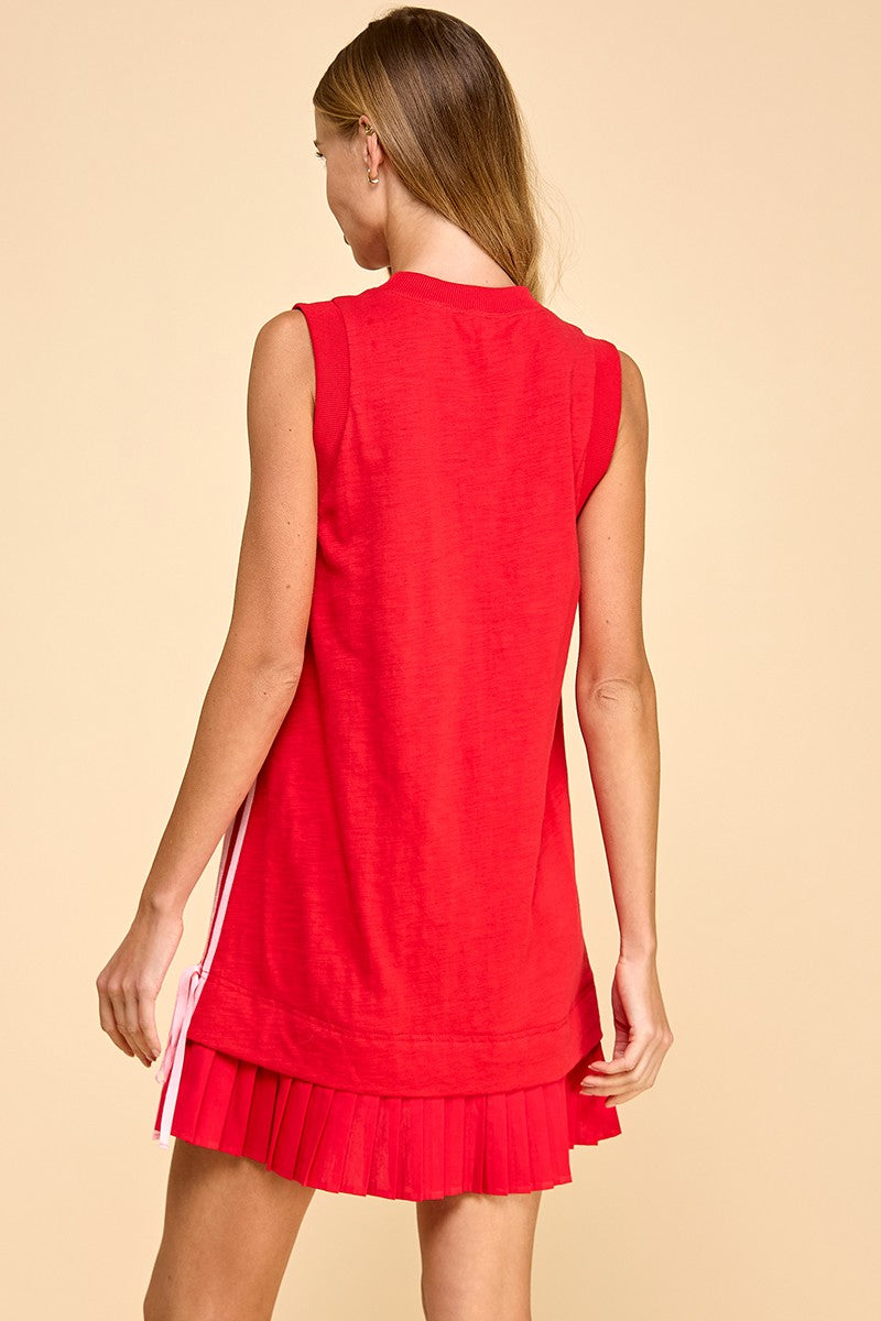 Red Shift Dress