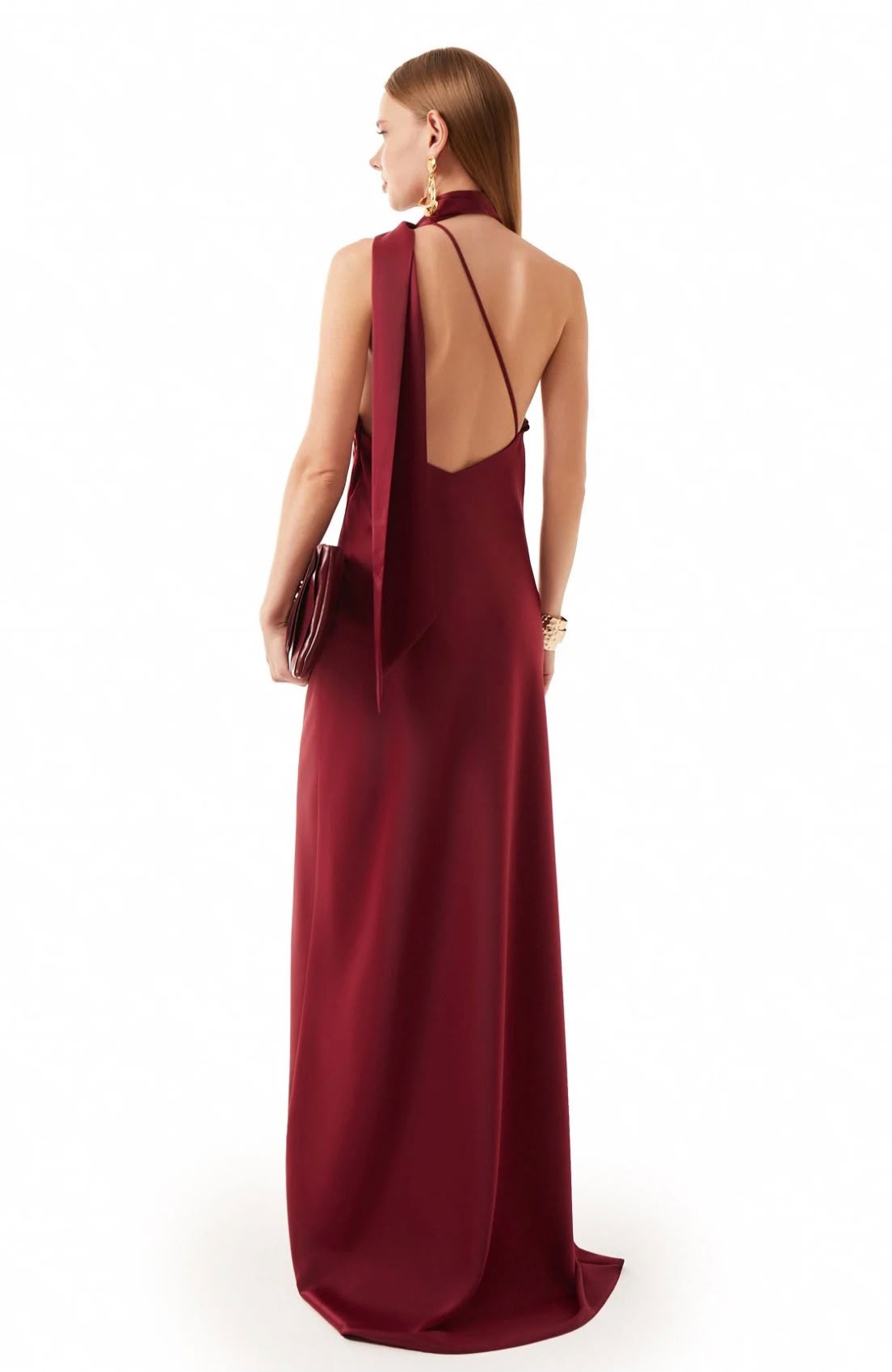 Bordeaux Maxi dress