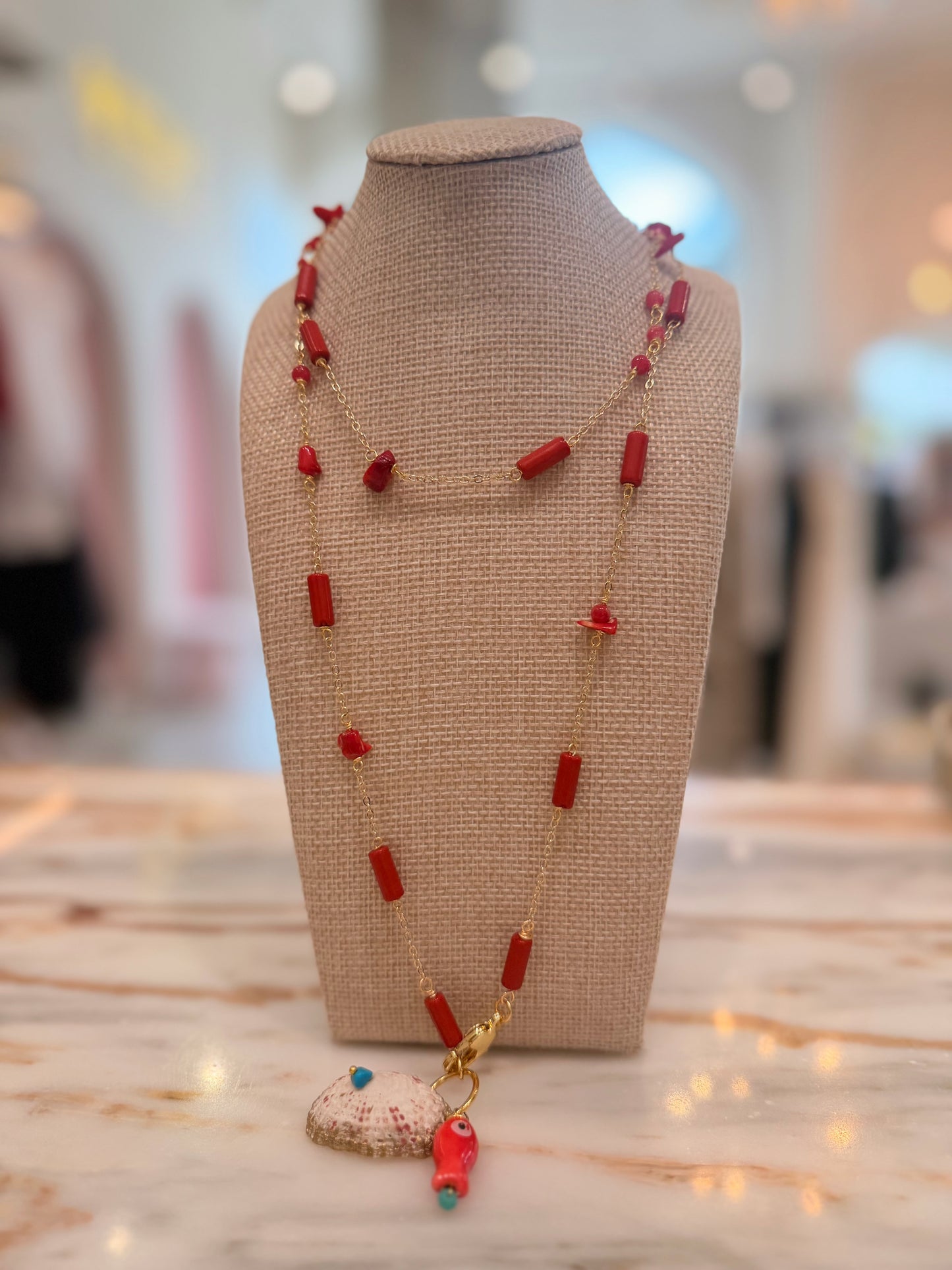 Stones metals necklaces