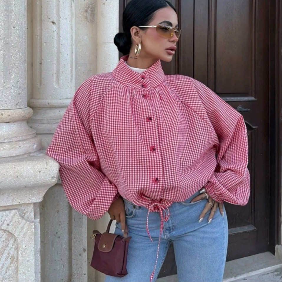 Red Gingham Jacke