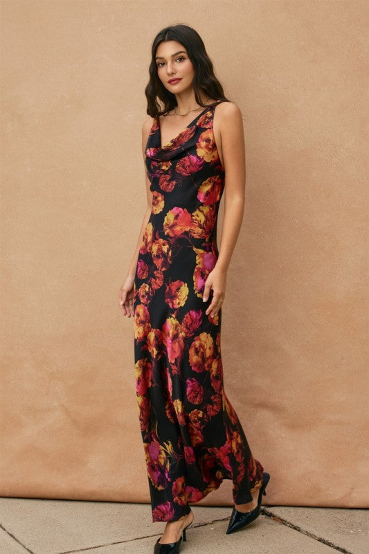 Fall Floral Dress