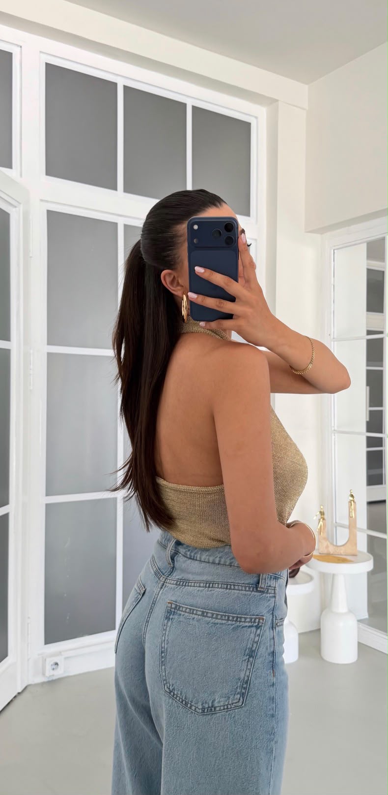 Shimmer top