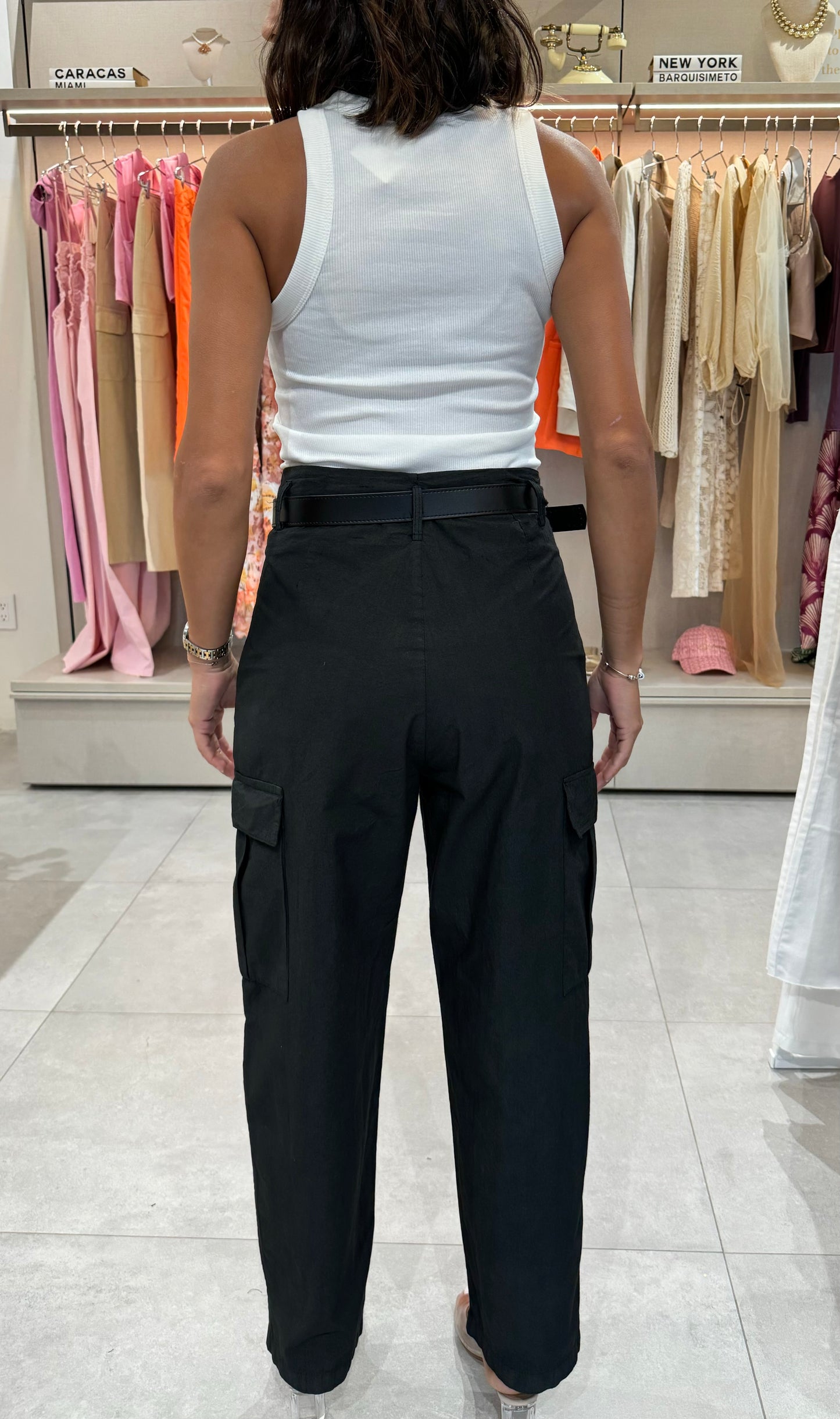 Belted Cargo Pants