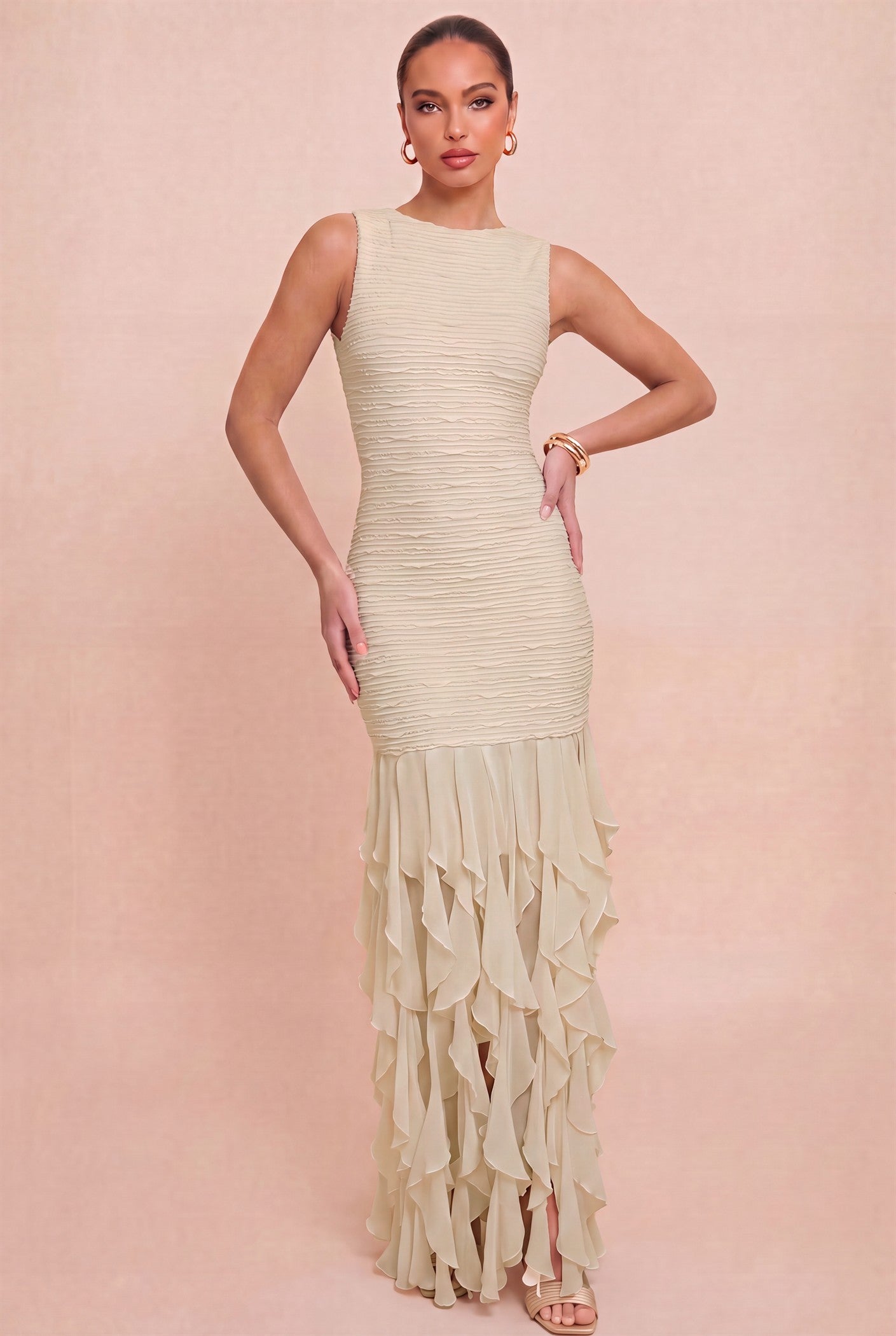 Crochet Ruffle Dress