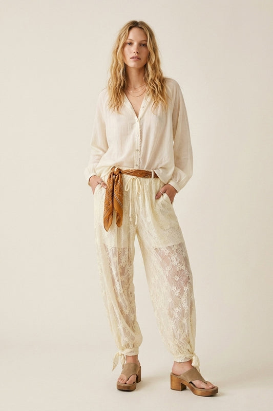 Lace pants