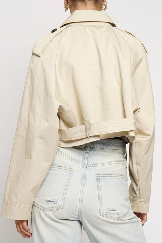 Crop Trench Coat