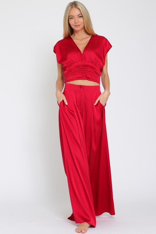 Red Palazzos