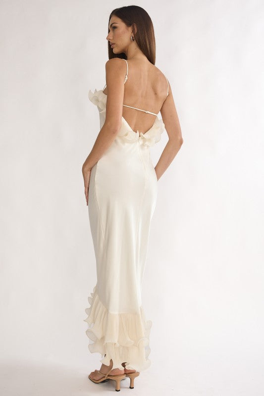 Oyster long dress