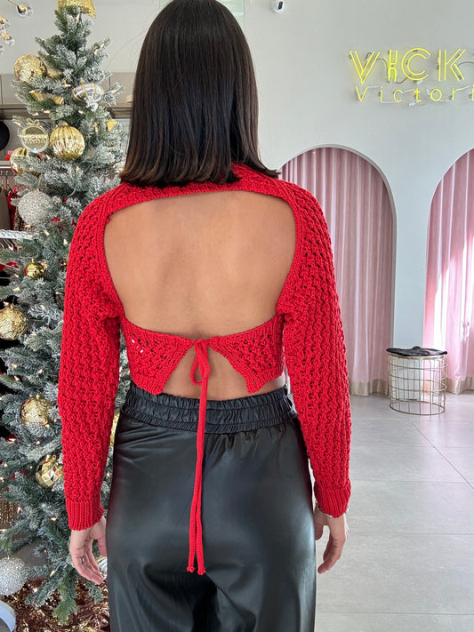 Open Back Sweater