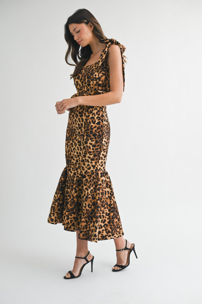Leopard Midi Skirt