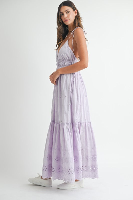 Lavender Midi Dress