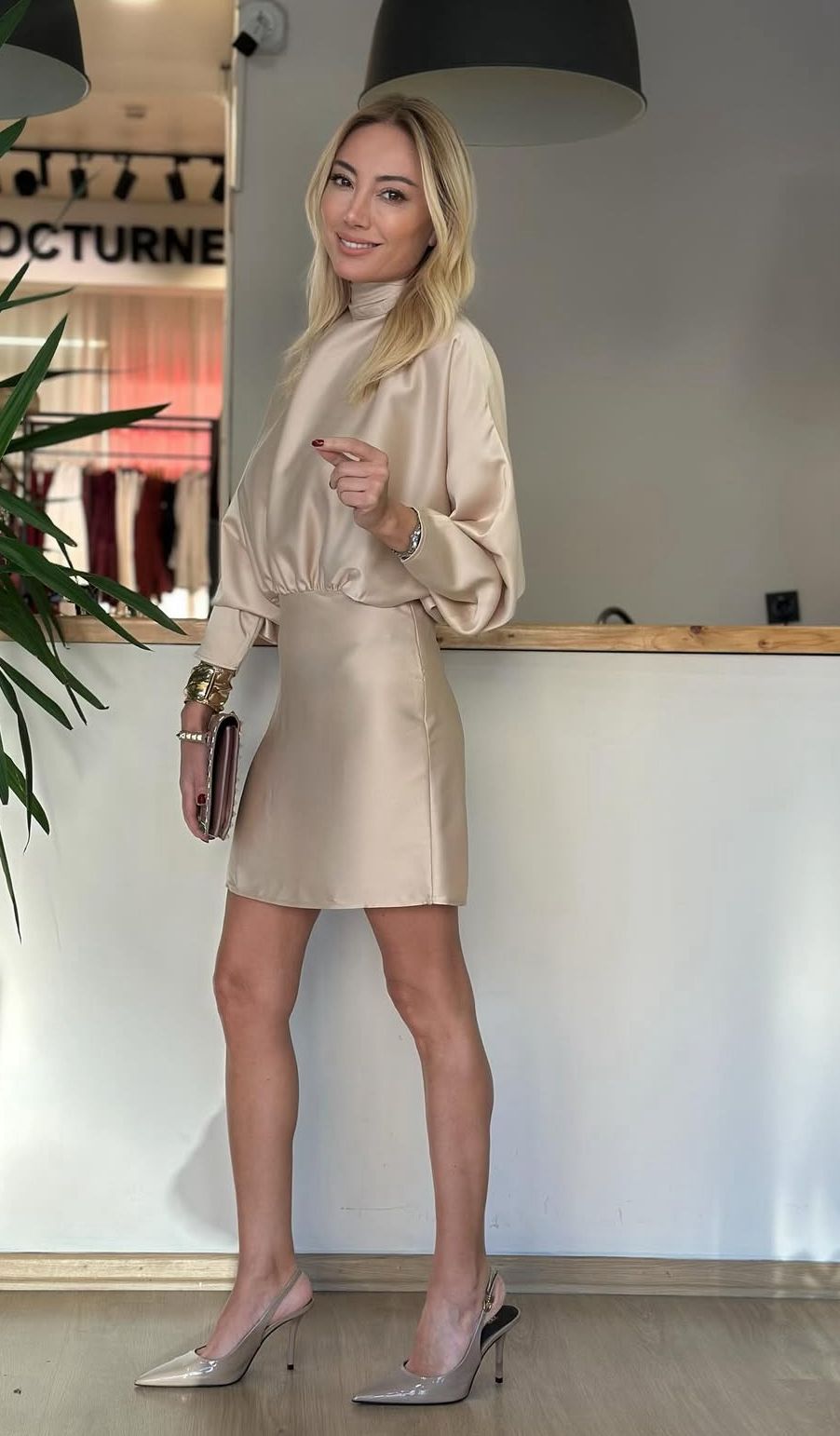 Cocktail Satin Dress