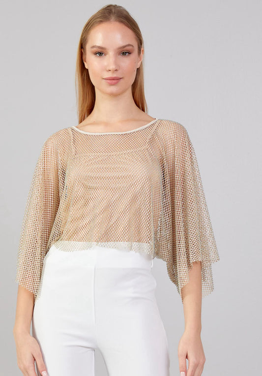 Sparkly Mesh Top