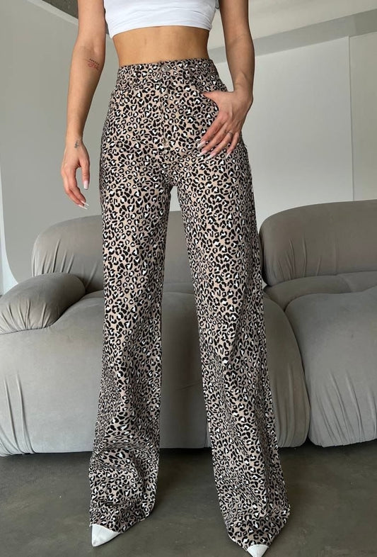 Micro Leopard Pants