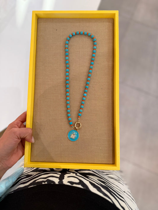 Resin fish necklaces