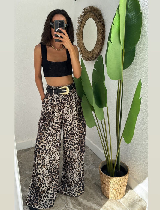 Leopard Palazzos
