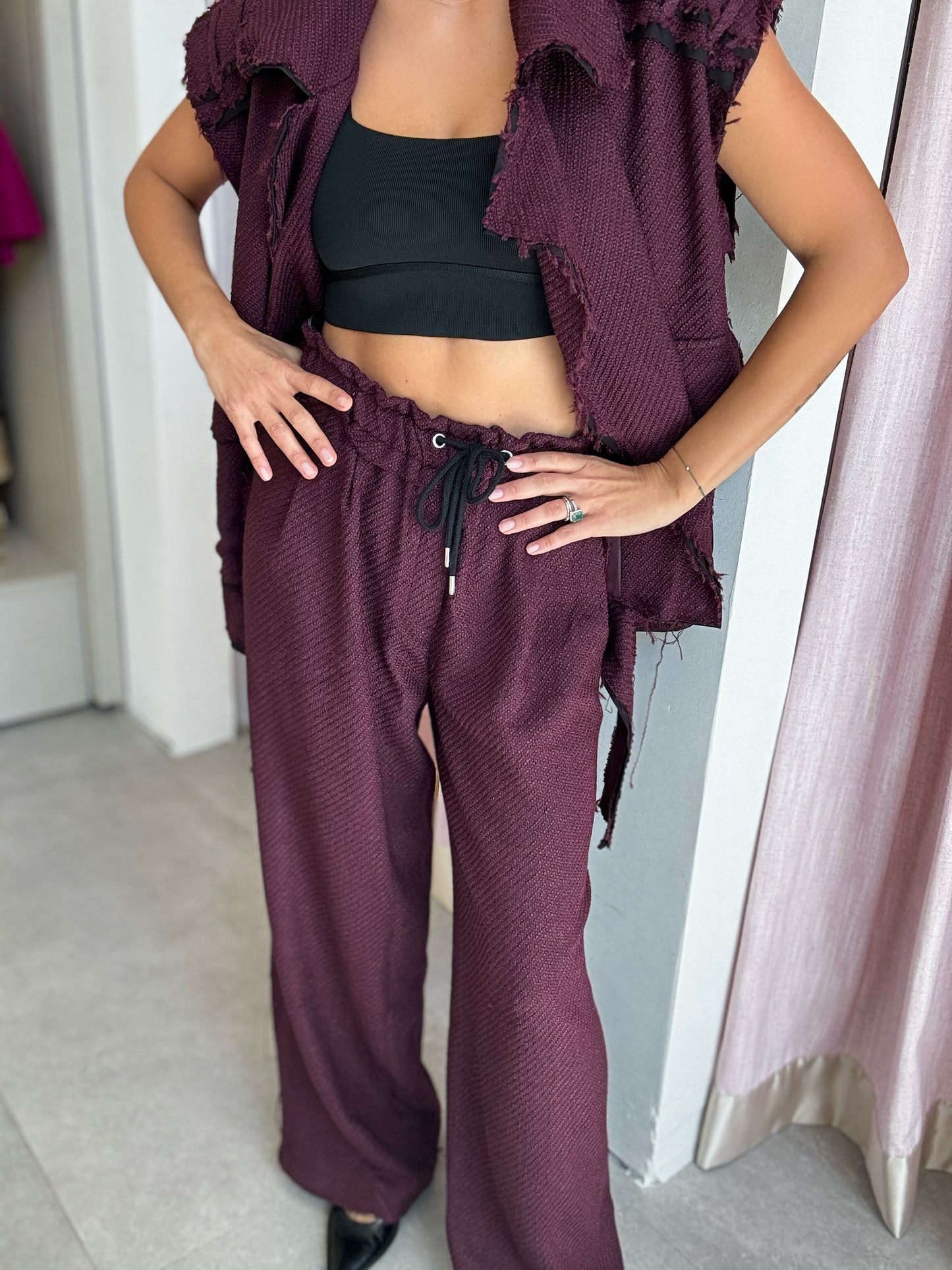 Maroon Pants