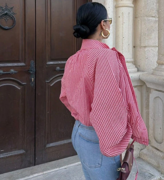 Red Gingham Jacke