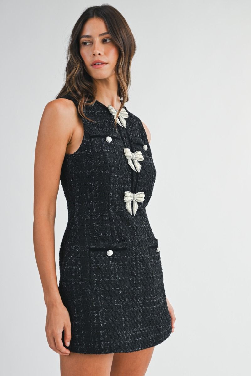 Tweed Black Dress