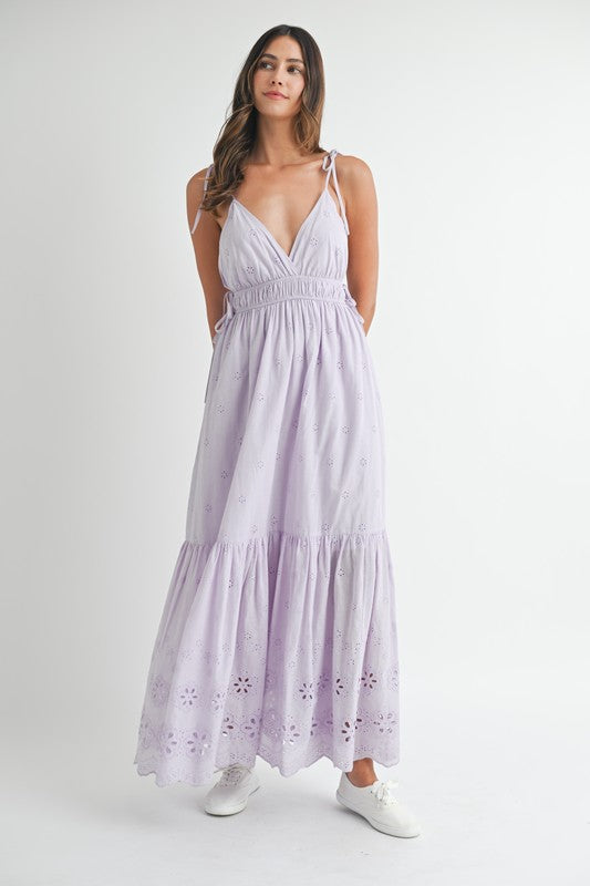 Lavender Midi Dress