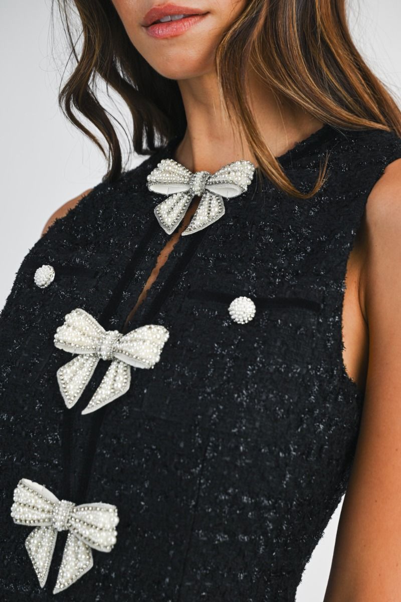 Tweed Black Dress