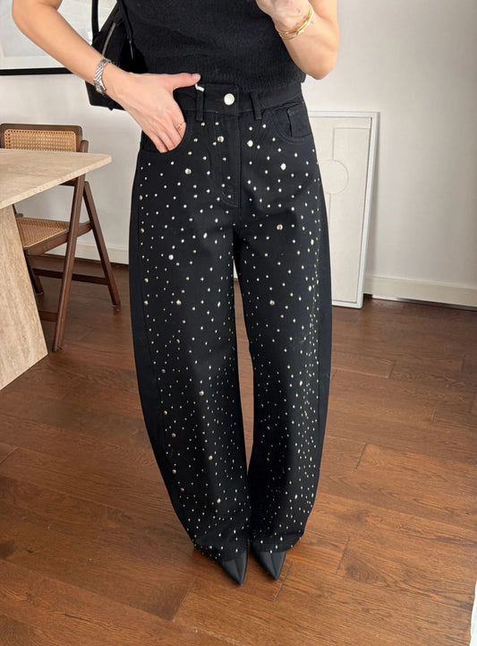 Studded jeans