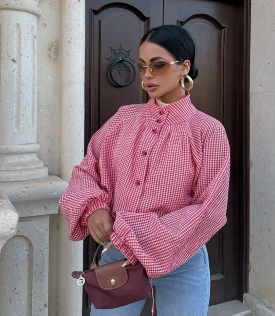 Red Gingham Jacke