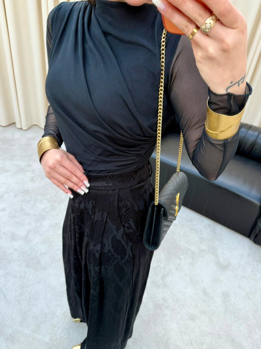 Snake Satin Pants
