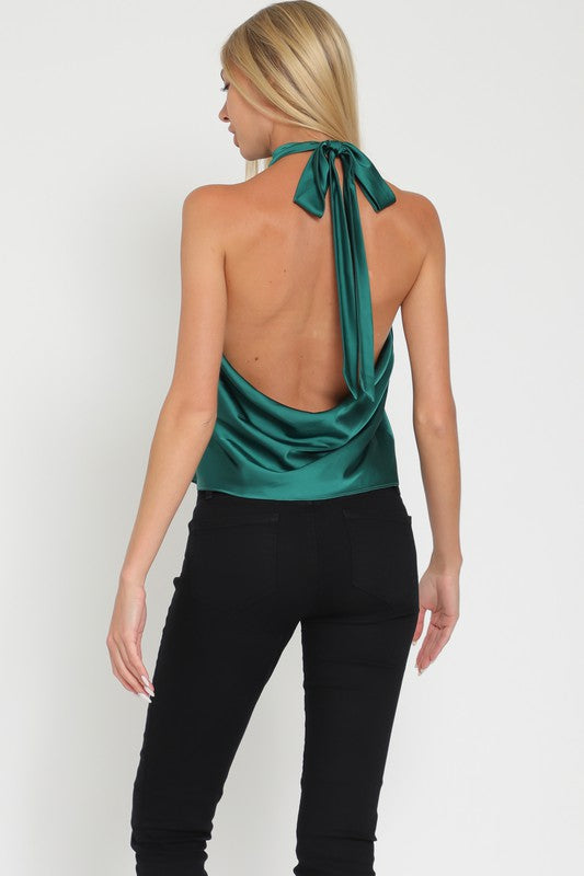 Green Halter Top