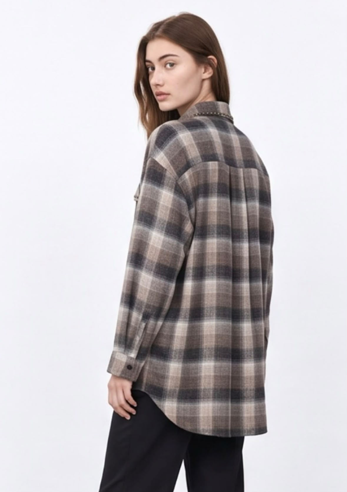 Plaid utility shirt