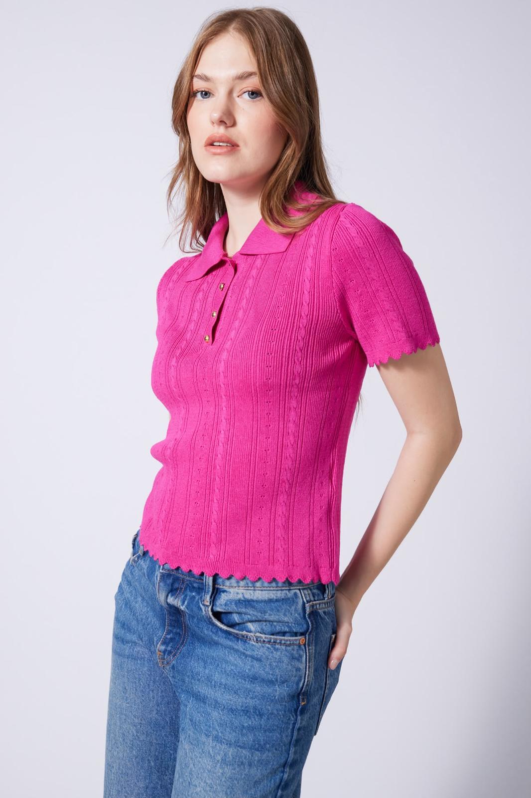 Knit polo