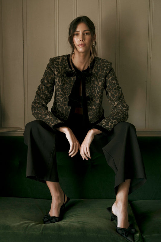 Leopard Crop Jacket
