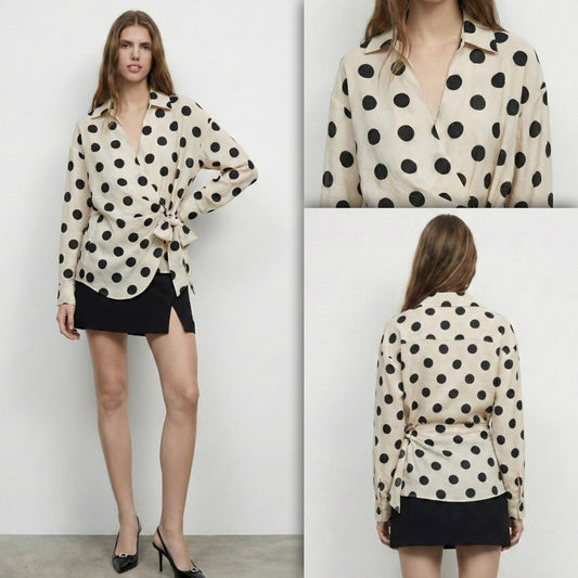 Polka dots blouse