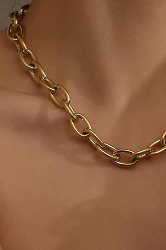 Smooth Link Necklace