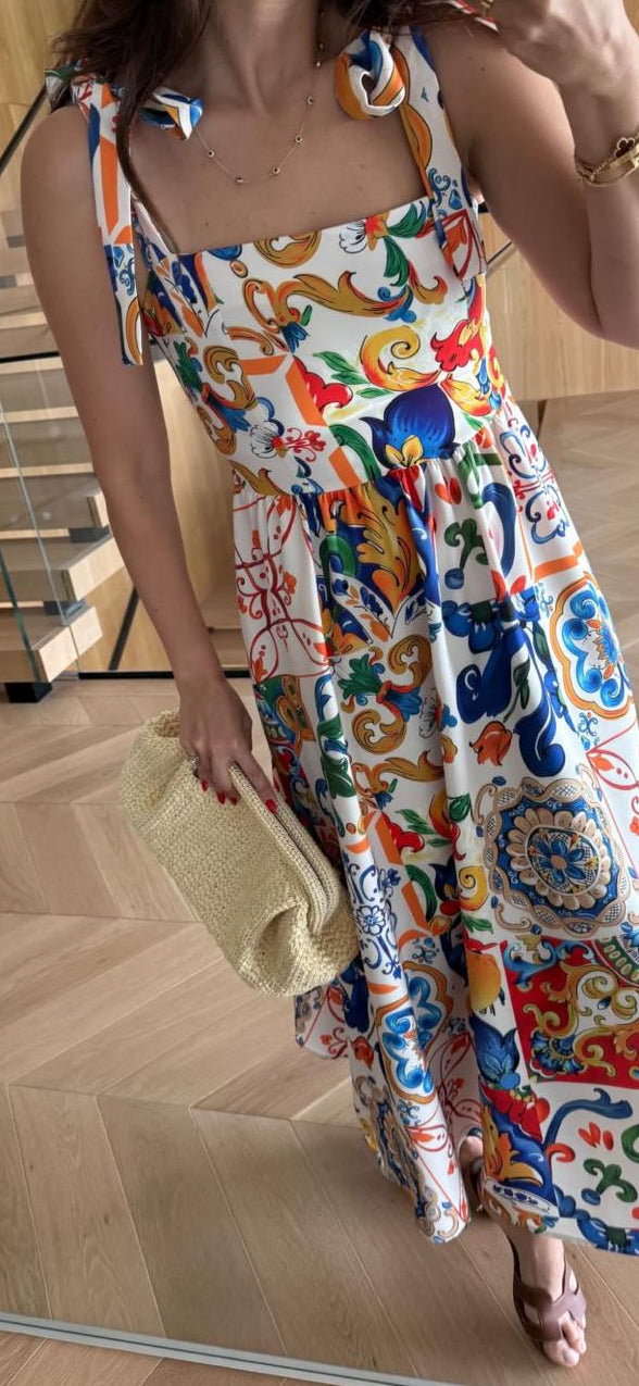 Italian mosaic dress