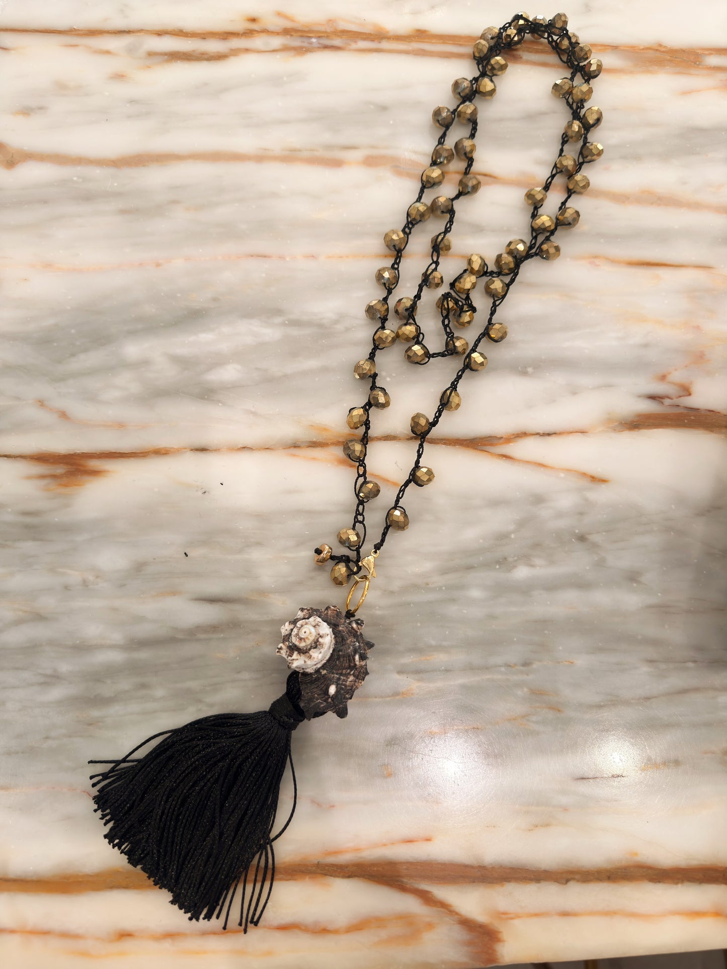 Long woven necklaces